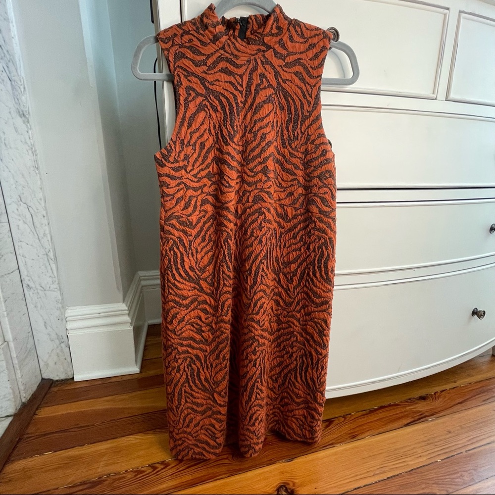 Anthropologie high neck mini dress